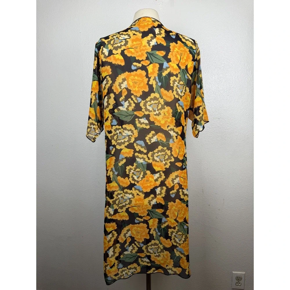 NWOT LuLaRoe SHIRLEY Floral Kimono Duster Multi Color Size S